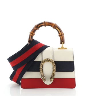 Gucci Dionysus Bamboo Top Handle Bag Colorblock Leather Mini