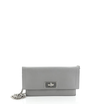 Givenchy Shark Chain Wallet Leather 