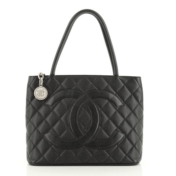 Chanel Medallion Tote Quilted Caviar 