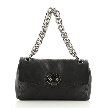 Chanel Vintage Bijoux Ring Chain Bag Quilted Leather Medium