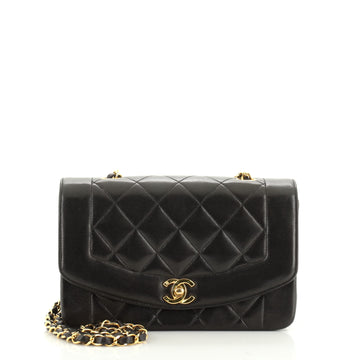 Chanel Vintage Diana Flap Bag Quilted Lambskin Small