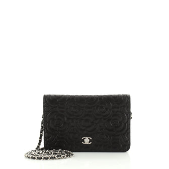 Chanel Wallet on Chain Camellia Iridescent Suede 