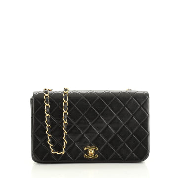 Chanel Vintage 3 Way Full Flap Bag Quilted Lambskin Small