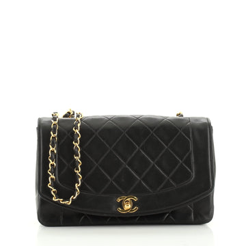 Chanel Vintage Diana Flap Bag Quilted Lambskin Medium