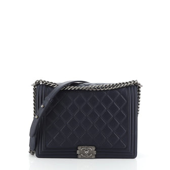 Chanel Boy Flap Bag Quilted Lambskin Large