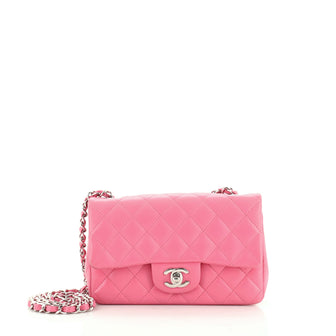 Chanel Classic Single Flap Bag Quilted Lambskin Mini
