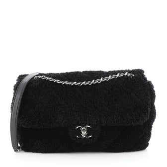 Chanel CC Chain Flap Bag Quilted Mixed Fibers Medium