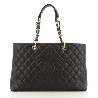 Chanel Grand Shopping Tote Quilted Caviar XL
