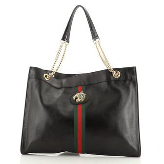 Rajah Chain Tote Leather Large