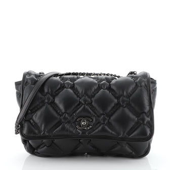 Chanel Chesterfield Flap Bag Quilted Calfskin Jumbo
