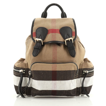 Burberry Rucksack Backpack House Check Canvas Medium