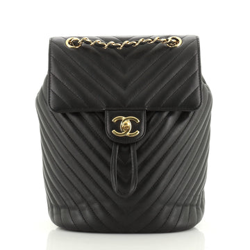 Chanel Urban Spirit Backpack Chevron Calfskin Small