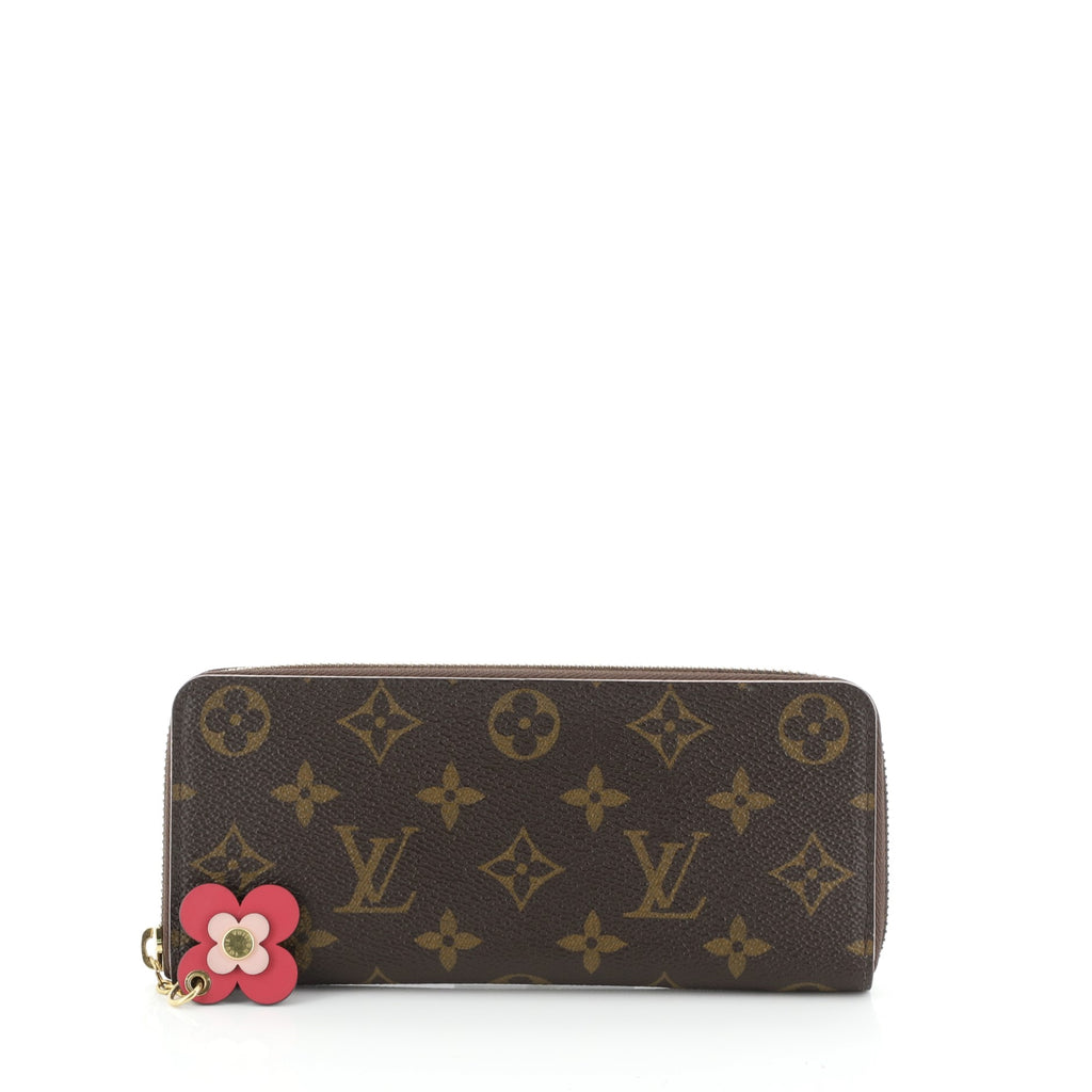 Louis Vuitton Clemence Wallet Limited Edition Bloom Flower Monogram Canvas