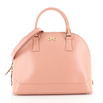 Salvatore Ferragamo Darina Convertible Satchel Saffiano Leather Medium