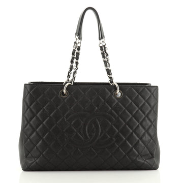 Chanel Grand Shopping Tote Quilted Caviar XL