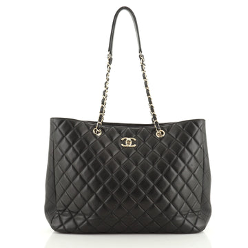 Chanel Classic CC Shopping Tote Quilted Calfskin Large