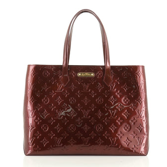 Louis Vuitton Wilshire Handbag Monogram Vernis MM