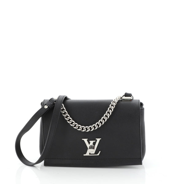 Louis Vuitton Black Leather Lockme II BB Bag Louis Vuitton