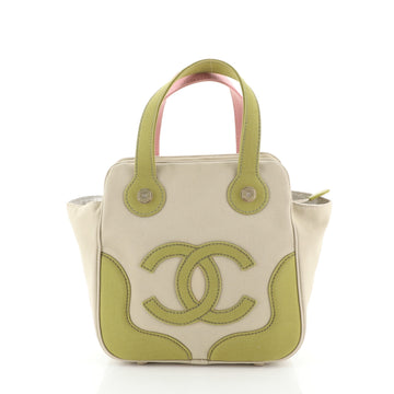Chanel Vintage CC Tote Canvas Small