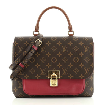 Louis Vuitton Marignan Handbag Monogram Canvas with Leather 