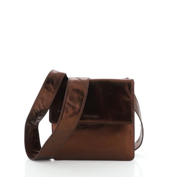 Chanel Flat Crossbody Bag Leather Small