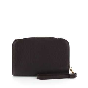 Louis Vuitton Pochette Baikal Clutch Taiga Leather 
