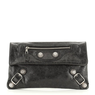 Balenciaga Envelope Clutch Giant Studs Leather 