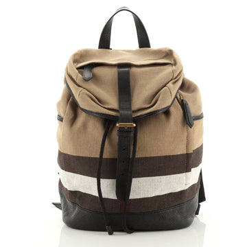 Burberry Drifton Backpack House Check Canvas 