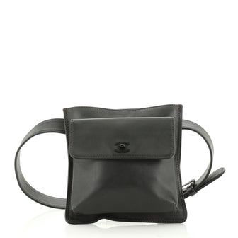 Chanel Vintage Front Pocket Waist Bag Leather Small