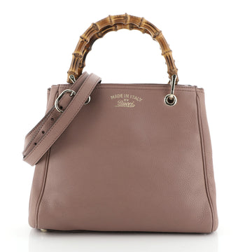 Bamboo Shopper Tote Leather Small