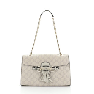 Gucci Emily Chain Flap Bag Guccissima Leather Medium