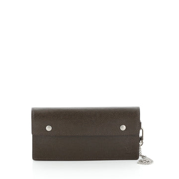 Louis Vuitton Accordion Wallet Taiga Leather 