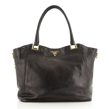 Prada Convertible Shopper Tote Soft Calfskin Large