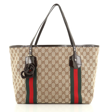 Gucci Jolie Web Tote GG Canvas Large