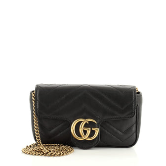 Gucci GG Marmont Flap Bag Matelasse Leather Super Mini