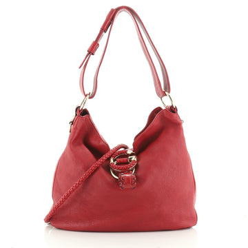 Gucci G Wave Hobo Leather Medium
