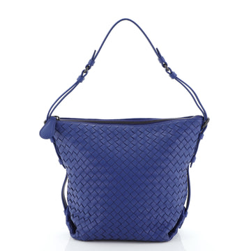 Bottega Veneta Zip Bucket Tote Intrecciato Nappa Small