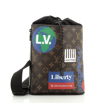 Louis Vuitton Chalk Sling Bag Limited Edition Logo Story Monogram Canvas 