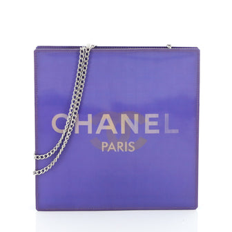 Chanel VIntage Holographic Chain Tote Vinyl Small