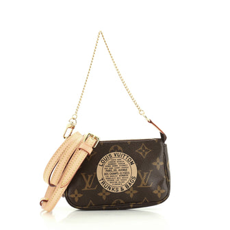 Louis Vuitton Pochette Accessoires Limited Edition Monogram Canvas Mini