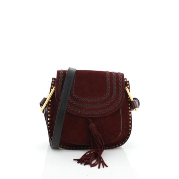 Chloe Hudson Handbag Whipstitch Suede Mini
