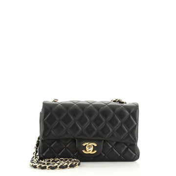 Chanel Classic Single Flap Bag Quilted Lambskin Mini