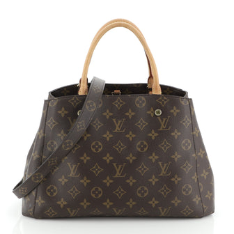 Louis Vuitton Montaigne Handbag Monogram Canvas MM