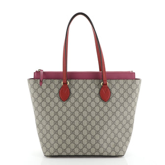 Gucci Linea A Zip Tote GG Coated Canvas Medium