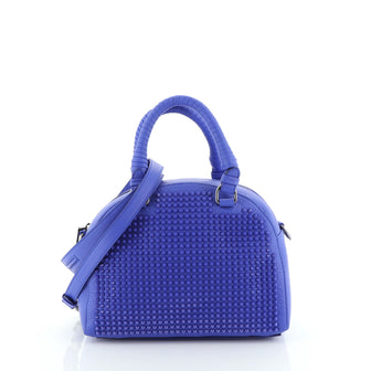 Christian Louboutin Panettone Convertible Satchel Spiked Leather Small