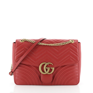 Gucci GG Marmont Flap Bag Matelasse Leather Large