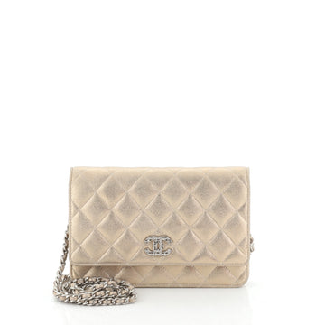 Chanel Paris-Salzburg Wallet on Chain Quilted Iridescent Calfskin 