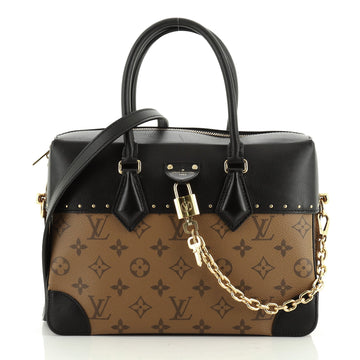 Louis Vuitton City Malle Handbag Reverse Monogram Canvas and Leather MM