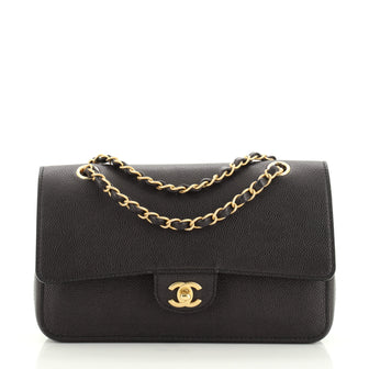 Chanel Classic Pure Double Flap Bag Quilted Caviar Jumbo