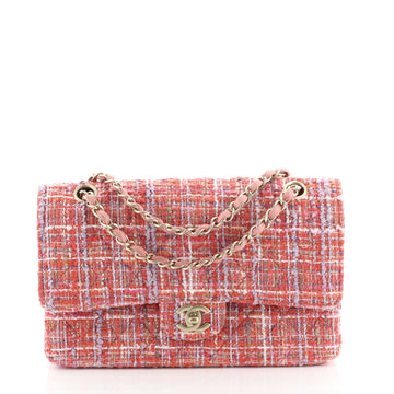 Vintage Classic Double Flap Bag Quilted Tweed Medium